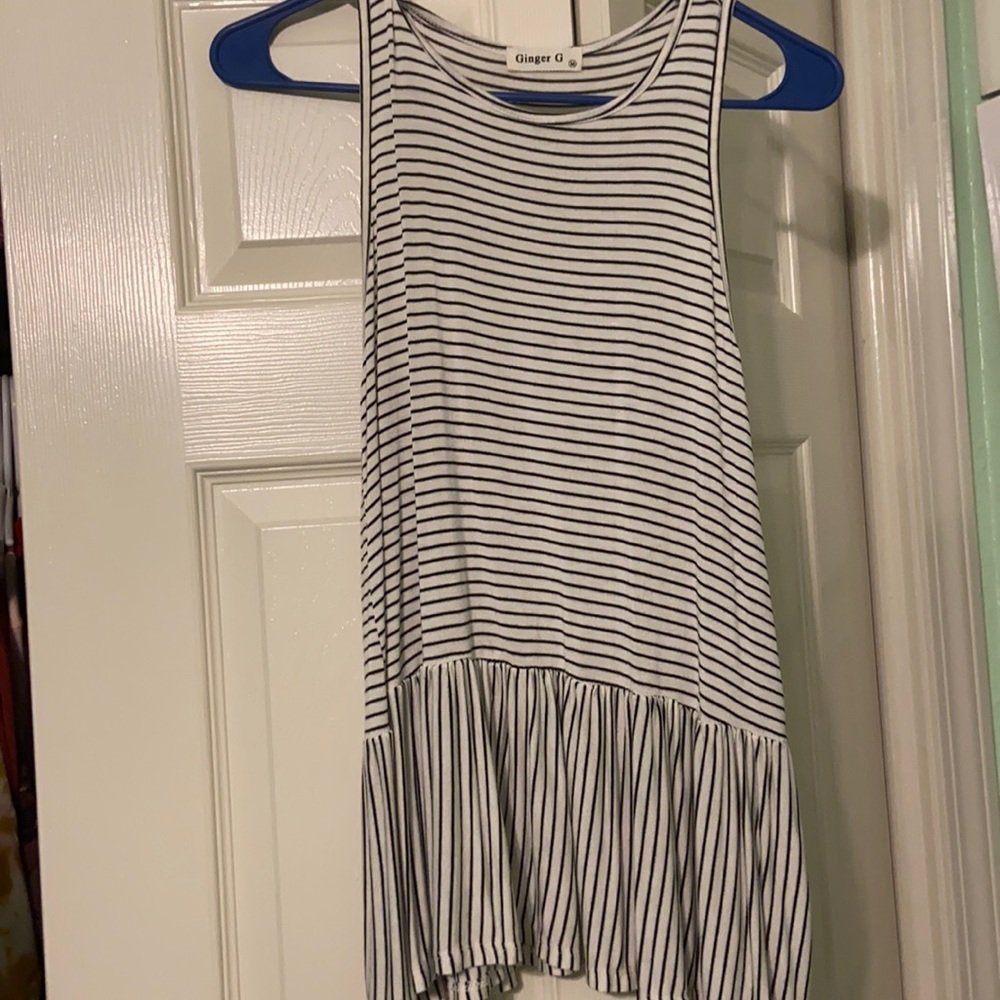Ginger G striped tank top